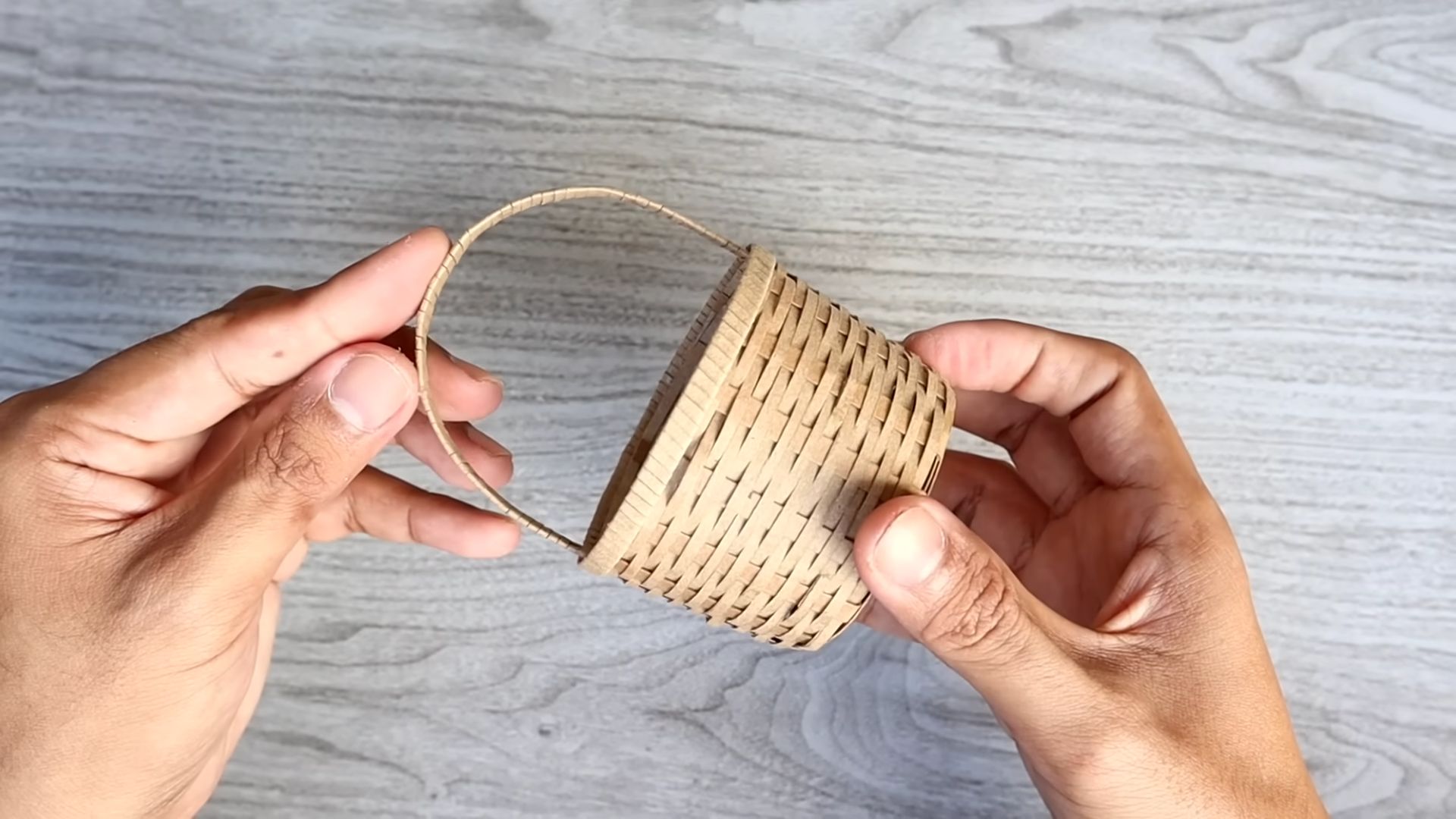 DIY Mini Korb basteln
