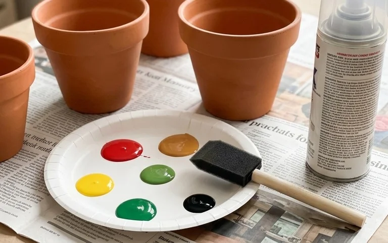 How To Paint Terracotta Pots Step-By-Step