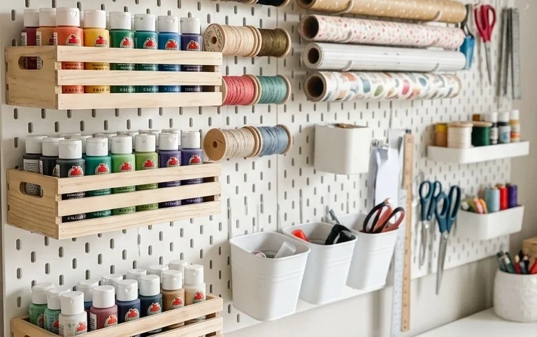 Extra Large Pegboard for Craft Room Organization