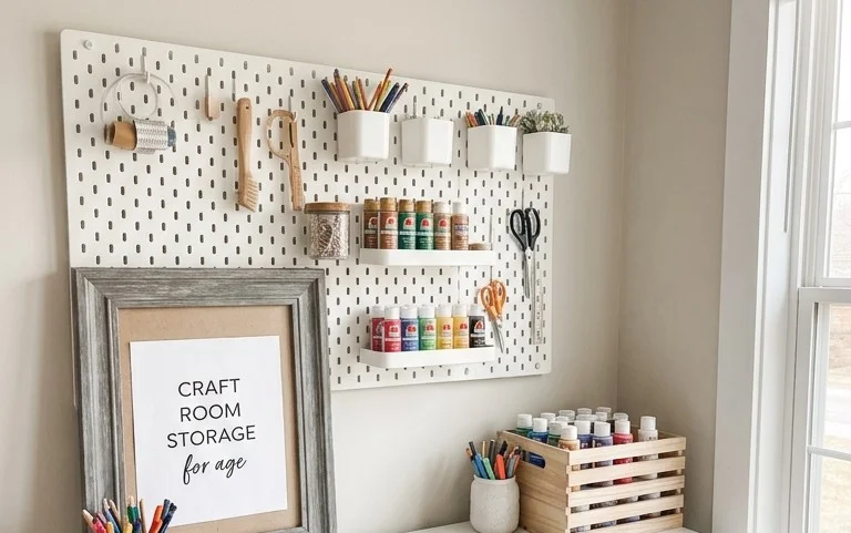 Extra Large Pegboard for Craft Room Organization